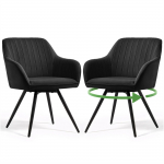 Toolide komplekt Akord Turno, must v., 49 cm x 49 cm x 83 cm, 2 tk