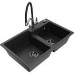 K&ouml;&ouml;givalamu Mexen Tomas, graniit, 80 cm x 50 cm x 19 cm, kuldne v./must v./kroom v.