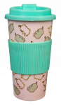 Matkakruus Pusheen PUSH9800, plastik, 10 cm, 0.45 l, &Oslash; 0.45 cm, roheline v./roosa v.