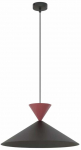 Valgusti lagi Emibig Ralf 1M 1744/1M, GX53, 1 x 10 W, must v./punane v., 40 x 40 cm