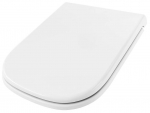 Kahjustatud pakendiga toode. WC-poti prill-laud kaanega Sepio 306 Fuen, valge v., 44.3 cm x 34.4 cm