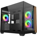 Arvuti korpus Cooler Master Elite 481 Wood, must v.