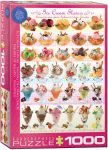 Pusle Eurographics Ice Cream Flavours 6000-0590, 48.9 cm x 67.6 cm, 1000 tk, mitmev&auml;rviline