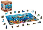 Puidust pusle Wooden City Ocean Life, 37.5 cm x 25.4 cm, 505 tk, mitmev&auml;rviline