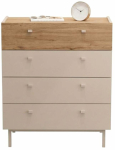 Kummut Kalune Design Luke LK6-CS, tamm v./liivakarva pruun v., 93.1 cm x 80 cm x 41.8 cm
