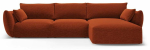 Nurgadiivan Cosmopolitan Design Matera, telliskivi punane v., parem, 171 x 280 cm x 85 cm