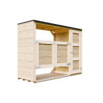 Aia panipaik Timbela M981A, 217 cm x 75 cm x 159 cm, 720 l, pruun v.