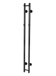Elektriline r&auml;tikuradiator Thema Lux, must v., 14 cm x 140 cm, 72 W