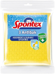 Lapp, universaalne Spontex Antibak, kollane v., tselluloos, 3 tk