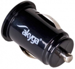 Auto laadija Akyga AK-CH-02, 2 x USB, must v.