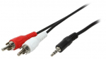 Juhe Logilink RCA male x 2, 3.5 mm, 5 m