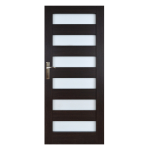 Siseukseleht Everhouse Genua 6/6, parempoolne, pruun v., 203.5 x 64.4 x 4 cm