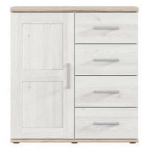 Kummut Romance KOM1D4S, valge v., 99 cm x 45 cm x 93 cm