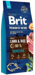 Kuiv koeratoit Brit Premium By Nature Sensitive, lambaliha/riis, 15 kg