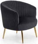 Tugitool Crown, must v., 78 cm x 72 cm x 80 cm