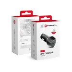 Auto laadija Forcell CC50-1C, must v., 20 W