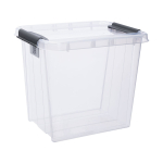 Kaanega hoiukarp, t&ouml;&ouml;riistadele/esemete hoidmiseks/m&auml;nguasjade jaoks Pro Box 27800202, 53 l, l&auml;bipaistev v., 39 x 51 x 43.5 cm