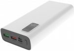 Akupank Platinet PD QC LED, 20000 mAh, valge v.
