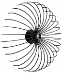 Valgusti lagi Opviq Aspendos N-643, E27, 1 x 40 W, must v.