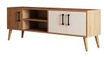 TV-laud Kalune Design Exxen 1584, tamm v./valge v., 150 cm x 34 cm x 52 cm