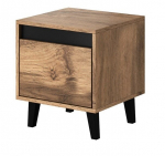 &Ouml;&ouml;kapp Cama Meble Nord, tamm v./must v., 45 cm x 40 cm x 38 cm