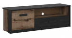 TV-laud Kassel, tamm v./must v., 150 cm x 41 cm x 49 cm