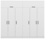 Riidekapp Kalune Design Kale 3087, valge v., 52 cm x 270 cm x 235 cm