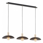 Valgusti rippuv Emibig Spirit 3, E27, 3 x 15 W, must v.