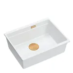 K&ouml;&ouml;givalamu Quadron Logan 100, graniit, 59 cm x 45 cm x 21.5 cm, valge v./vask v.