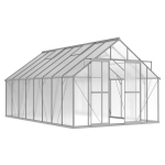 Kasvuhoone, pol&uuml;karbonaat, 4.89 x 2.44 m, 6 mm, h&otilde;be v.