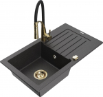 K&ouml;&ouml;givalamu koos kraaniga Mexen Pablo Aster, graniit, 75.2 cm x 43.6 cm x 16.1 cm, black granite