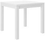 Kohvilaud ADRK Olaf 1, valge v., 80 cm x 80 cm x 73 cm