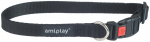 Kaelarihm koertele Amiplay Basic with Lock, must v./punane v., 350 - 500 mm x 20 mm, 35-50