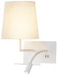 Valgusti seinale SLV Somnila Flex 1003459, LED, 3000 &deg;K, 2 x 40 W, valge v. / valge v.