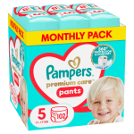 M&auml;hkmed Pampers Premium Care Pants, 5 suurus, 11 - 17 kg, 102 tk