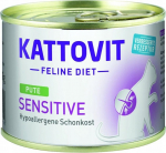 Kassi m&auml;rgtoit Kattovit Feline Diet Sensitive, kanaliha, 0.185 kg