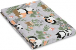 M&auml;hkimistekk Sensillo Muslin Panda & Fox, 120 cm x 120 cm, 120 x 120 cm