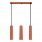 Valgusti rippuv Sollux Karbon, GU10, 3 x 10 W, punane v.