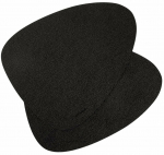 Lauamatt Homla Femelo 242226, 38 cm x 30 cm, 2 tk, Must v.