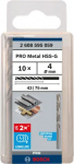 Metallist puurikomplekt Bosch, metall, hss-g, sirge, 4 mm x 7.5 cm