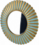 Ehtekapp peegliga Mondex Daz, rippuv, 40 cm x 40 cm, t&uuml;rkiissinine v.