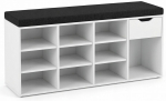 Jalatsiriiul Boximo Kado, valge v./must v., 30 cm x 104 cm x 50 cm