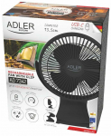 Juhtmevaba ventilaator klambriga Adler AD 7342, 5 W
