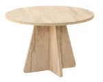 Kohvilaud Kalune Design Mushroom, travertine v., 60 cm x 60 cm x 40 cm