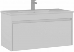 Vannitoakapp valamuga Kalune Design Sink, valge matt v., 45 cm x 100 cm x 52 cm