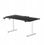 S&uuml;learvutilaud reguleeritava k&otilde;rgusega Diablo Chairs X-Forge 1600, 160 cm x 70 cm, 73 - 120 cm, valge v./must v.
