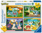 Pusle 4in1 Ravensburger Pok&eacute;mon Characters, 36 cm x 26 cm, 400 tk