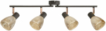 Valgusti lagi Candellux Lighting Axel 94-54845, E14, 4 x 40 W, kuldne v. / must v.