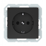 Pistikupesa Vilma QR1000 111070202701, maandusega, matt must