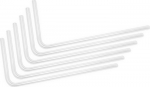 Toru EK Water Blocks EK-Loop Hard Tube 14mm 0.8m Pre-Bent 90&deg;, 80 cm, l&auml;bipaistev v., 6 tk